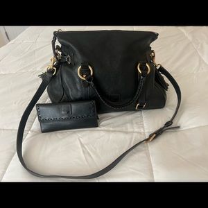 Dooney and Bourke Large Leather Florentine with matching wallet